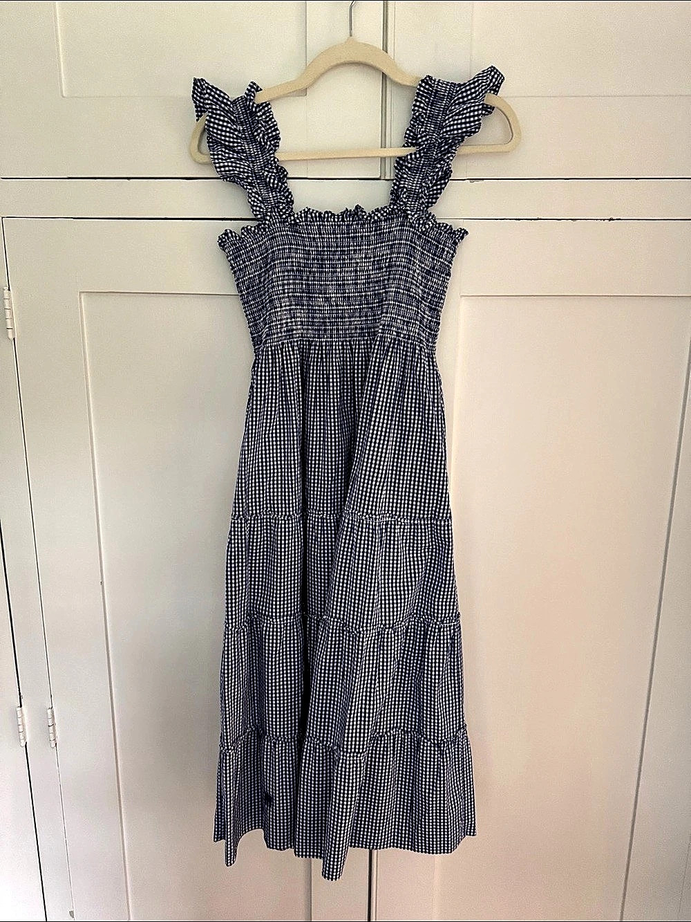 Hill House Home The Ellie Nap Dress Gingham Dress Nantucket edition Blue & White